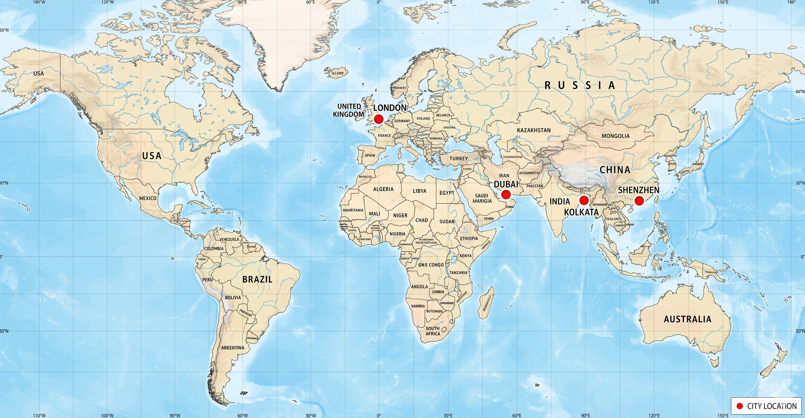 City location network map